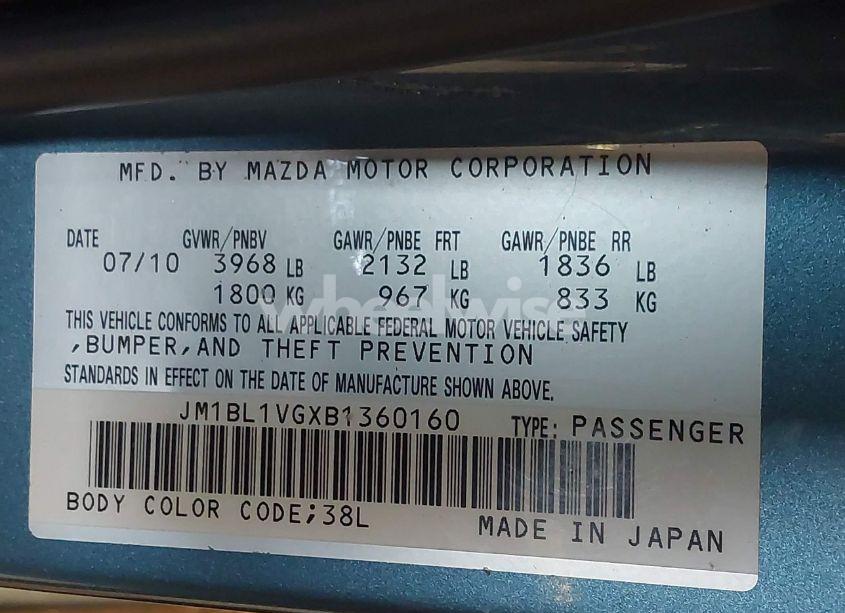 Photo 9 of 2011 Mazda Mazda3 I TOURING (VIN JM1BL1VGXB1360160)