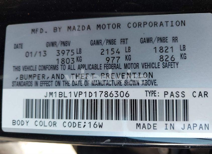 Photo 9 of 2013 Mazda Mazda3 I TOURING (VIN JM1BL1VP1D1786306)