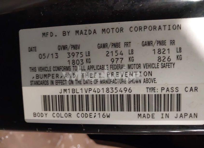 Photo 9 of 2013 Mazda Mazda3 I TOURING (VIN JM1BL1VP4D1835496)