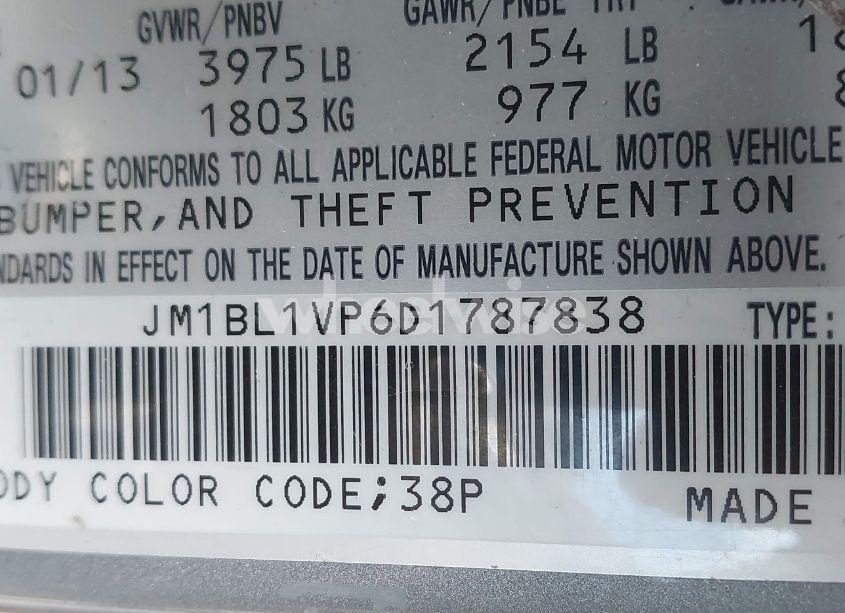 Photo 9 of 2013 Mazda Mazda3 I TOURING (VIN JM1BL1VP6D1787838)