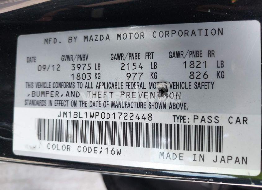 Photo 9 of 2013 Mazda Mazda3 I GRAND TOURING (VIN JM1BL1WP0D1722448)