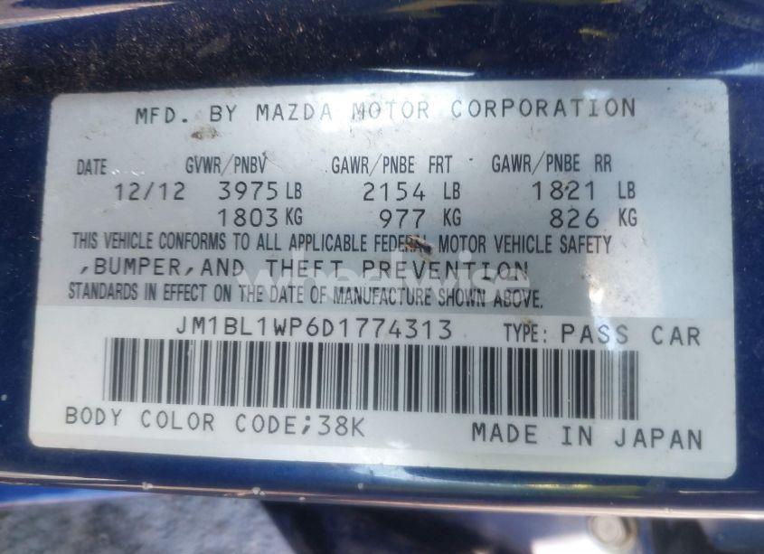 Photo 9 of 2013 Mazda Mazda3 I GRAND TOURING (VIN JM1BL1WP6D1774313)