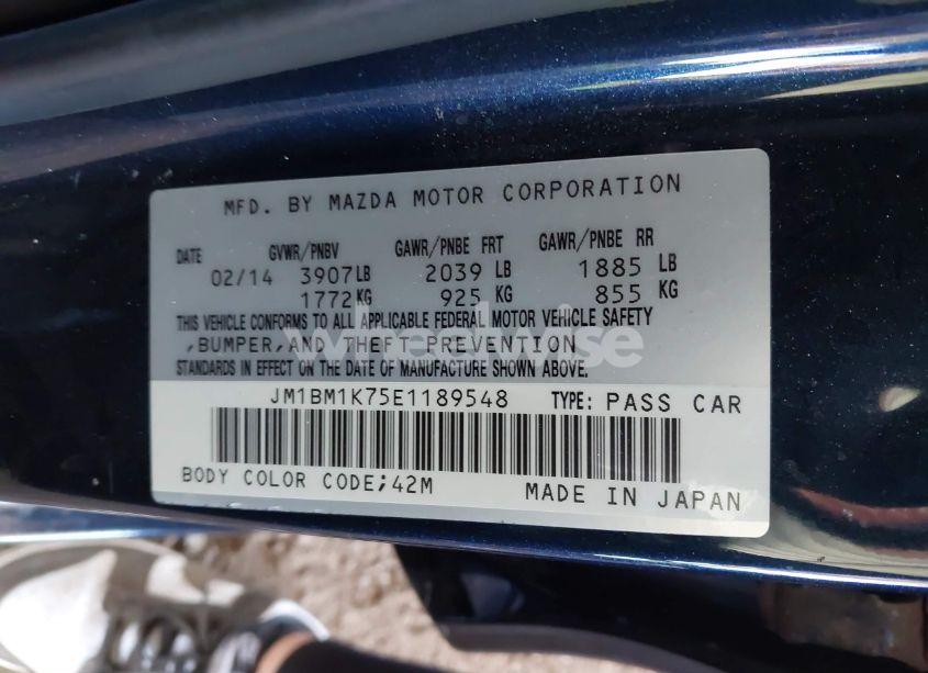 Photo 9 of 2014 Mazda Mazda3 I SPORT (VIN JM1BM1K75E1189548)