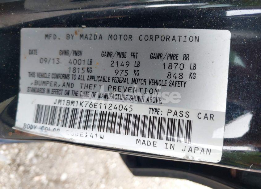 Photo 9 of 2014 Mazda Mazda3 I SPORT (VIN JM1BM1K76E1124045)