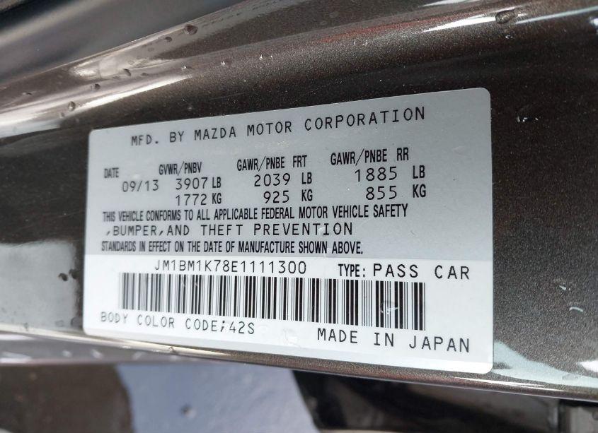 Photo 9 of 2014 Mazda Mazda3 I SPORT (VIN JM1BM1K78E1111300)