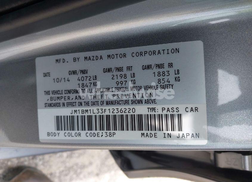 Photo 9 of 2015 Mazda Mazda3 S TOURING (VIN JM1BM1L33F1236220)