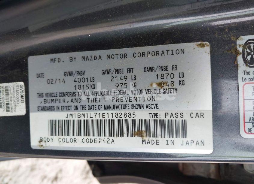 Photo 9 of 2014 Mazda Mazda3 I TOURING (VIN JM1BM1L71E1182885)