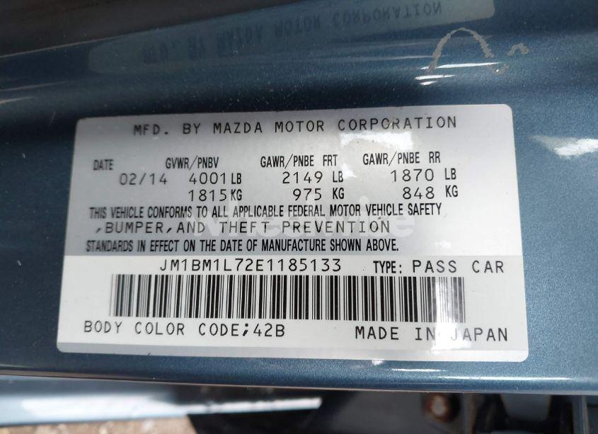 Photo 9 of 2014 Mazda Mazda3 I TOURING (VIN JM1BM1L72E1185133)