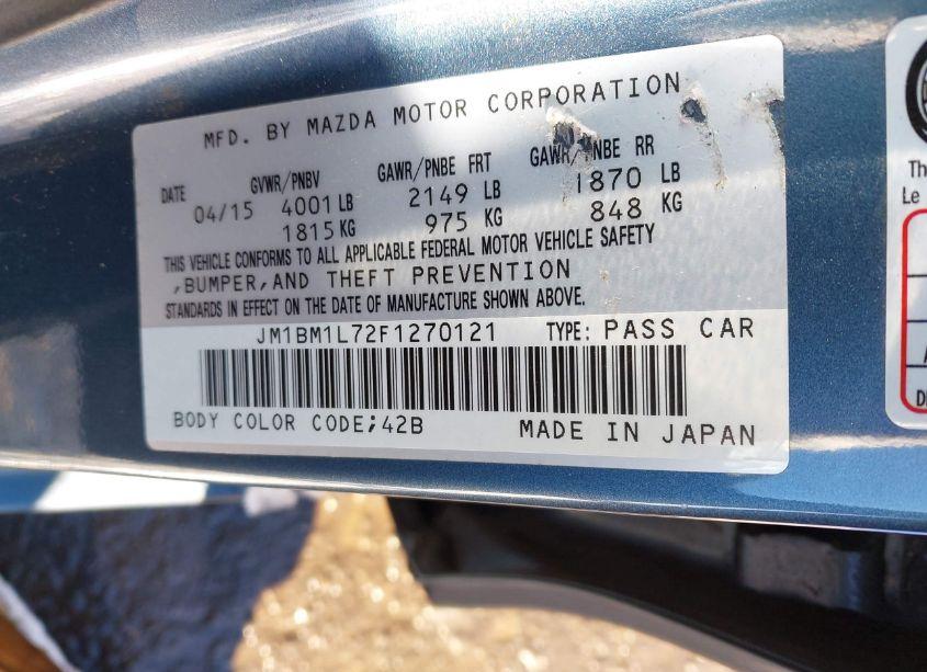 Photo 9 of 2015 Mazda Mazda3 (VIN JM1BM1L72F1270121)