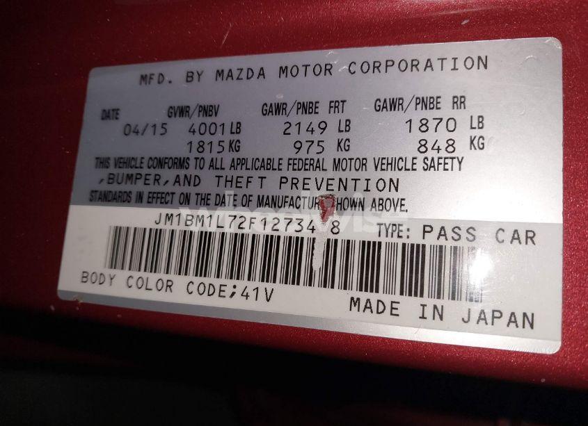 Photo 9 of 2015 Mazda Mazda3 I TOURING (VIN JM1BM1L72F1273438)