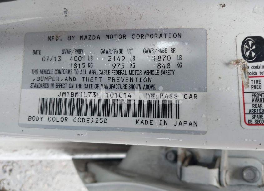 Photo 9 of 2014 Mazda Mazda3 I TOURING (VIN JM1BM1L73E1101014)