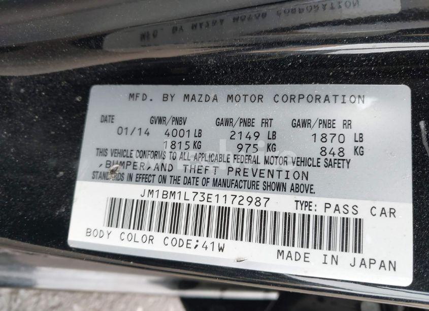 Photo 9 of 2014 Mazda Mazda3 I TOURING (VIN JM1BM1L73E1172987)