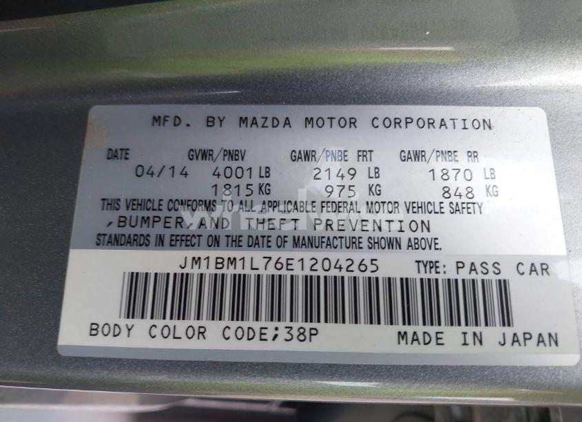 Photo 9 of 2014 Mazda Mazda3 I TOURING (VIN JM1BM1L76E1204265)