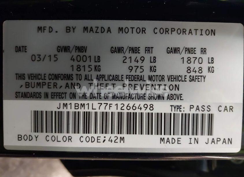 Photo 9 of 2015 Mazda Mazda3 I TOURING (VIN JM1BM1L77F1266498)