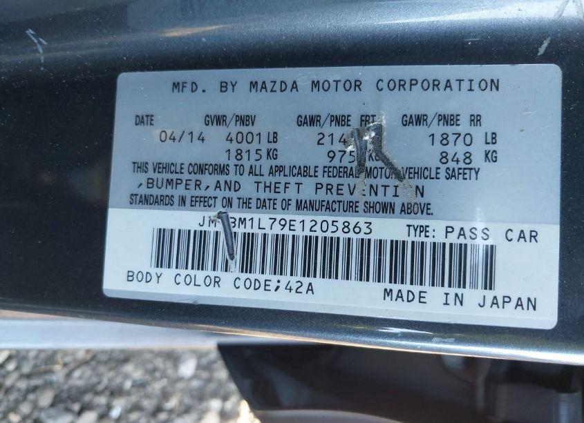 Photo 9 of 2014 Mazda Mazda3 I TOURING (VIN JM1BM1L79E1205863)