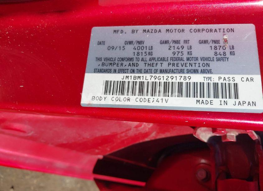 Photo 9 of 2016 Mazda Mazda3 I TOURING (VIN JM1BM1L79G1291789)