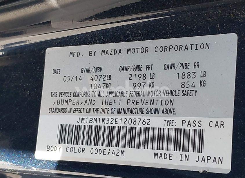 Photo 9 of 2014 Mazda Mazda3 S GRAND TOURING (VIN JM1BM1M32E1208762)