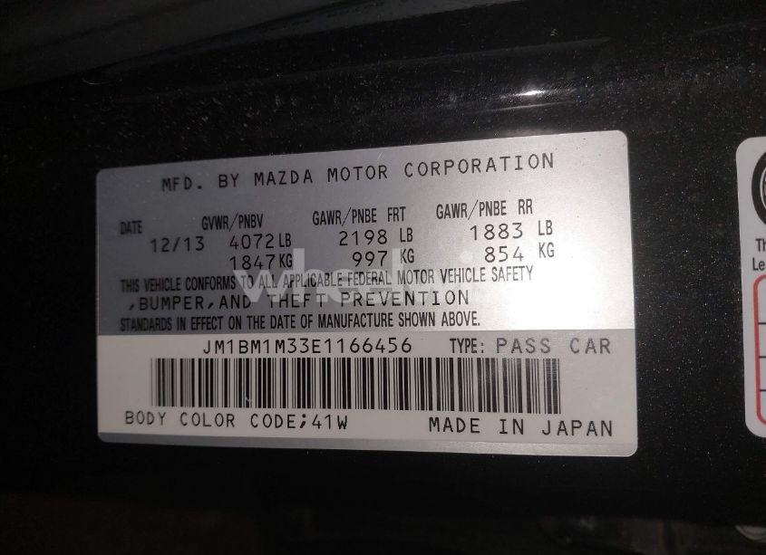 Photo 9 of 2014 Mazda Mazda3 S GRAND TOURING (VIN JM1BM1M33E1166456)