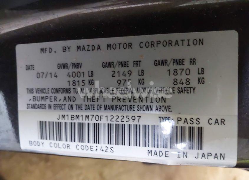 Photo 9 of 2015 Mazda Mazda3 I GRAND TOURING (VIN JM1BM1M70F1222597)