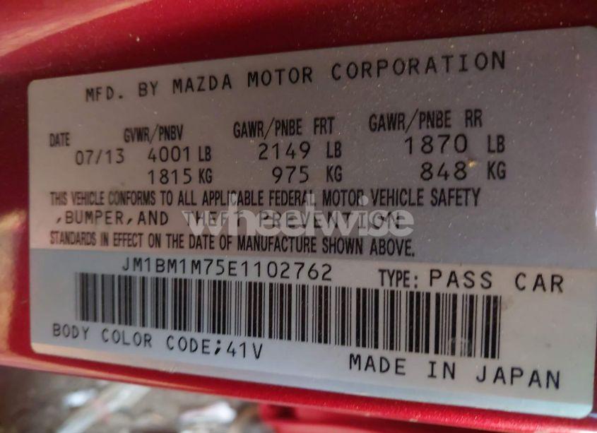 Photo 9 of 2014 Mazda Mazda3 I GRAND TOURING (VIN JM1BM1M75E1102762)