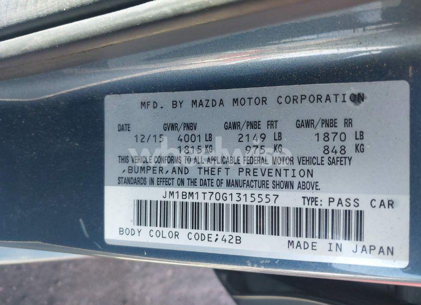 Photo 9 of 2016 Mazda Mazda3 I SPORT (VIN JM1BM1T70G1315557)