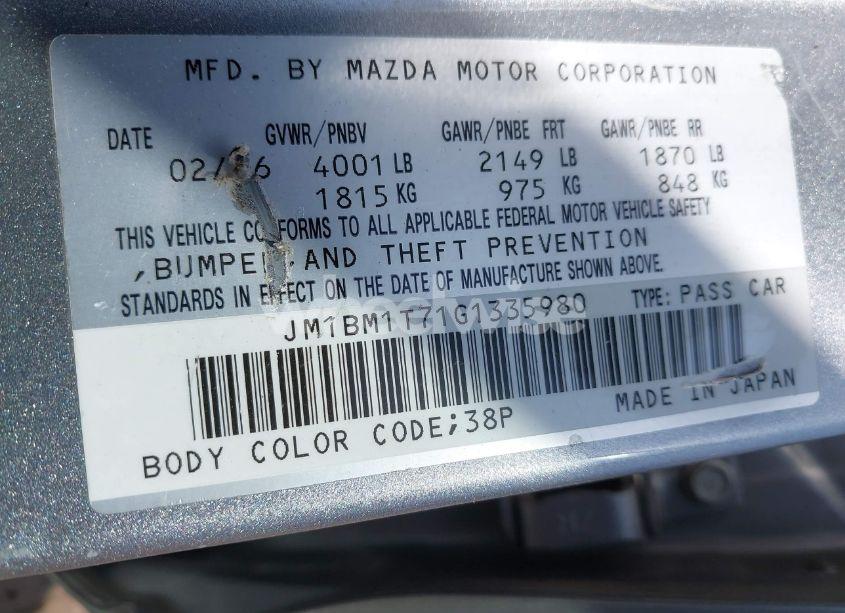 Photo 9 of 2016 Mazda Mazda3 I SPORT (VIN JM1BM1T71G1335980)