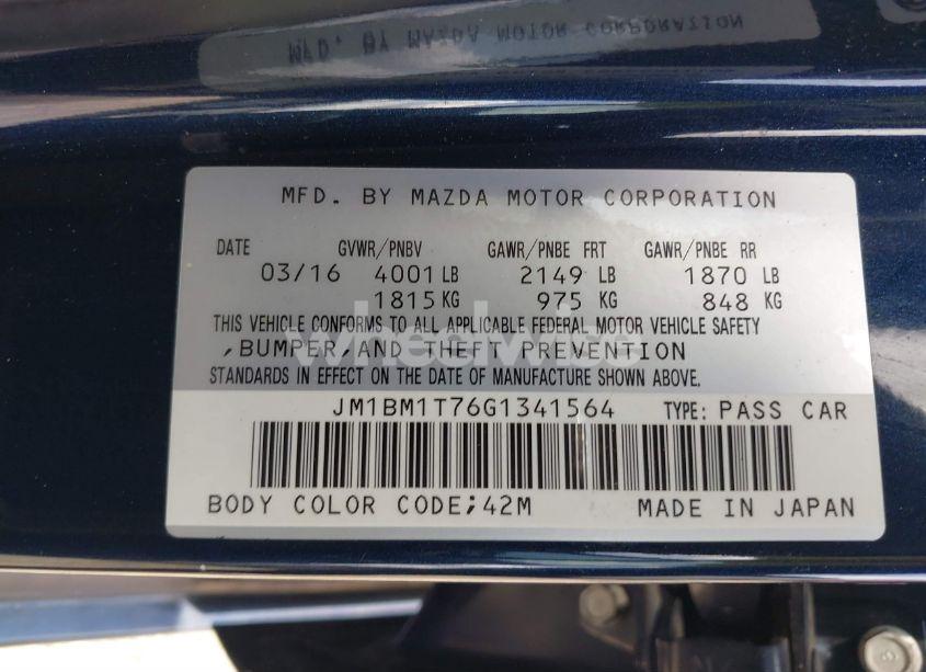 Photo 9 of 2016 Mazda Mazda3 I SPORT (VIN JM1BM1T76G1341564)