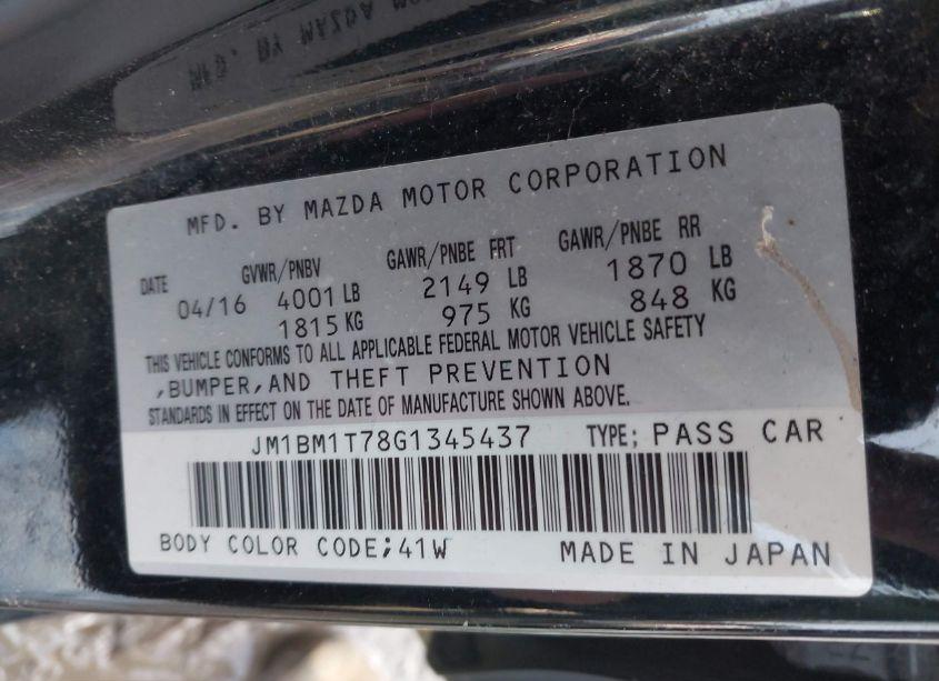 Photo 9 of 2016 Mazda Mazda3 I SPORT (VIN JM1BM1T78G1345437)