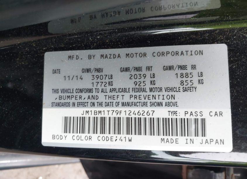 Photo 9 of 2015 Mazda Mazda3 I SV (VIN JM1BM1T79F1246267)