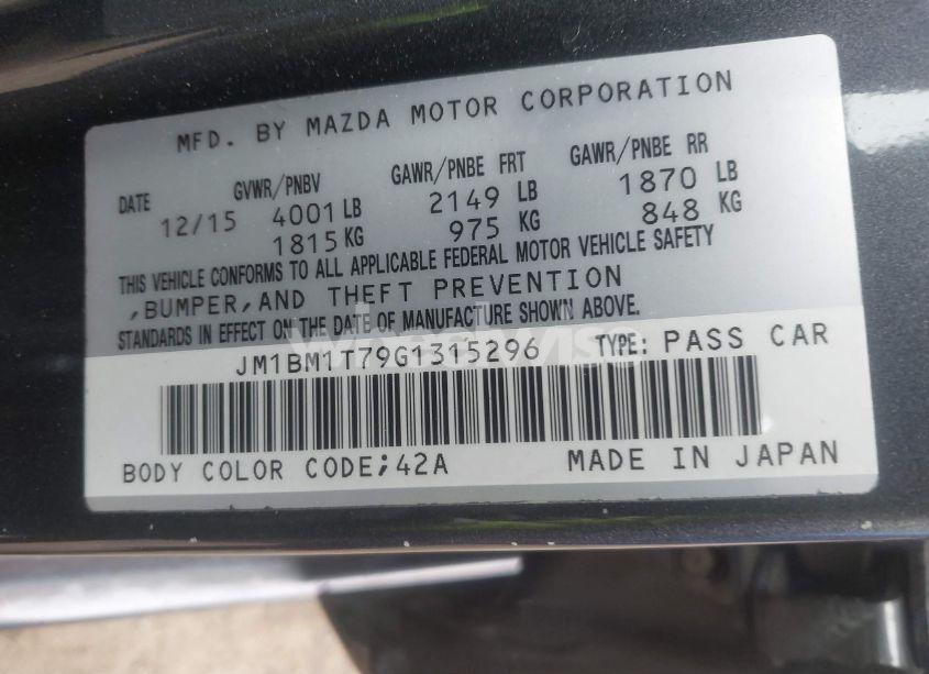 Photo 9 of 2016 Mazda Mazda3 I SPORT (VIN JM1BM1T79G1315296)