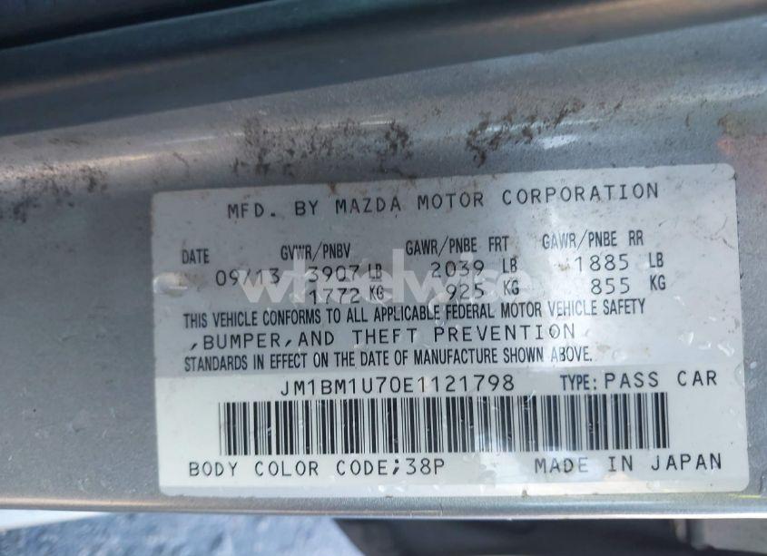 Photo 9 of 2014 Mazda Mazda3 I SPORT (VIN JM1BM1U70E1121798)