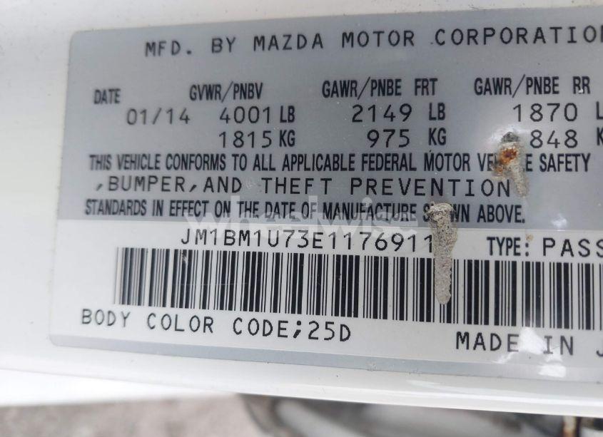 Photo 9 of 2014 Mazda Mazda3 I SPORT (VIN JM1BM1U73E1176911)