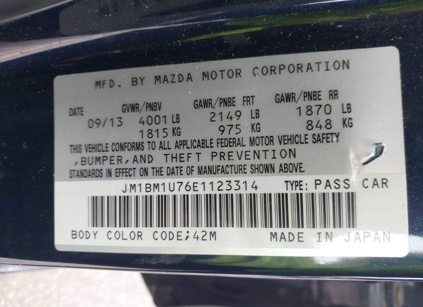 Photo 9 of 2014 Mazda Mazda3 (VIN JM1BM1U76E1123314)