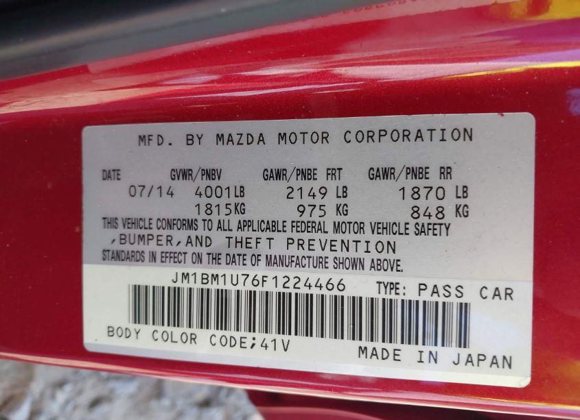 Photo 9 of 2015 Mazda Mazda3 I SPORT (VIN JM1BM1U76F1224466)