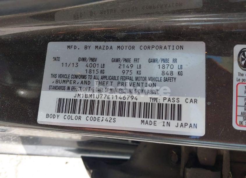 Photo 9 of 2014 Mazda Mazda3 I SPORT (VIN JM1BM1U77E1146794)