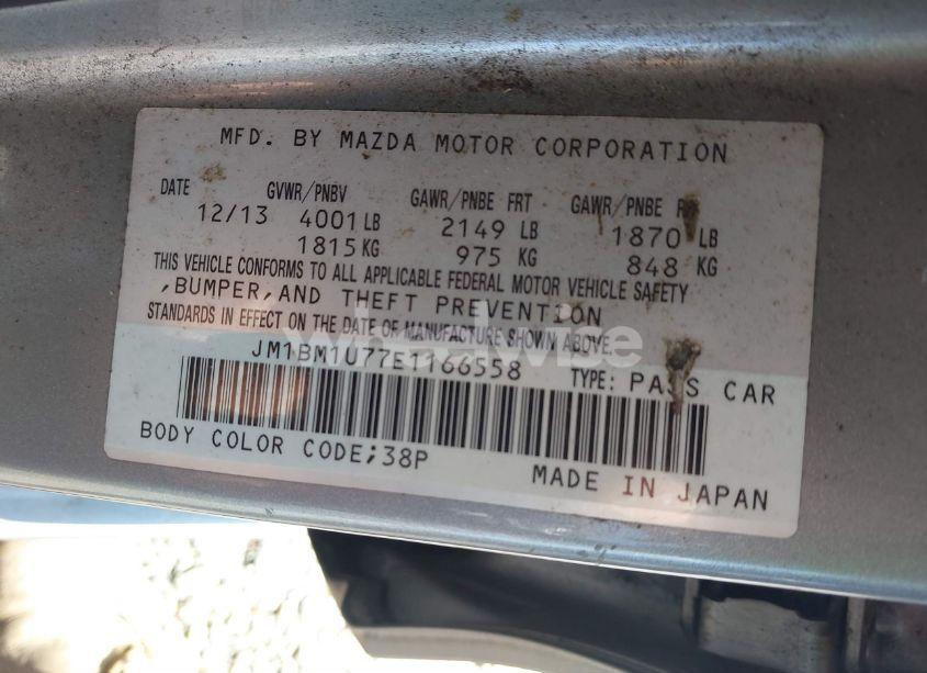 Photo 9 of 2014 Mazda Mazda3 I SPORT (VIN JM1BM1U77E1166558)