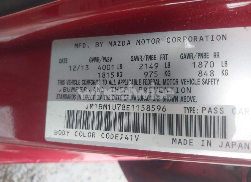 Photo 9 of 2014 Mazda Mazda3 I SPORT (VIN JM1BM1U78E1158596)