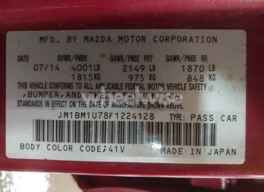 Photo 9 of 2015 Mazda Mazda3 I SPORT (VIN JM1BM1U78F1224128)