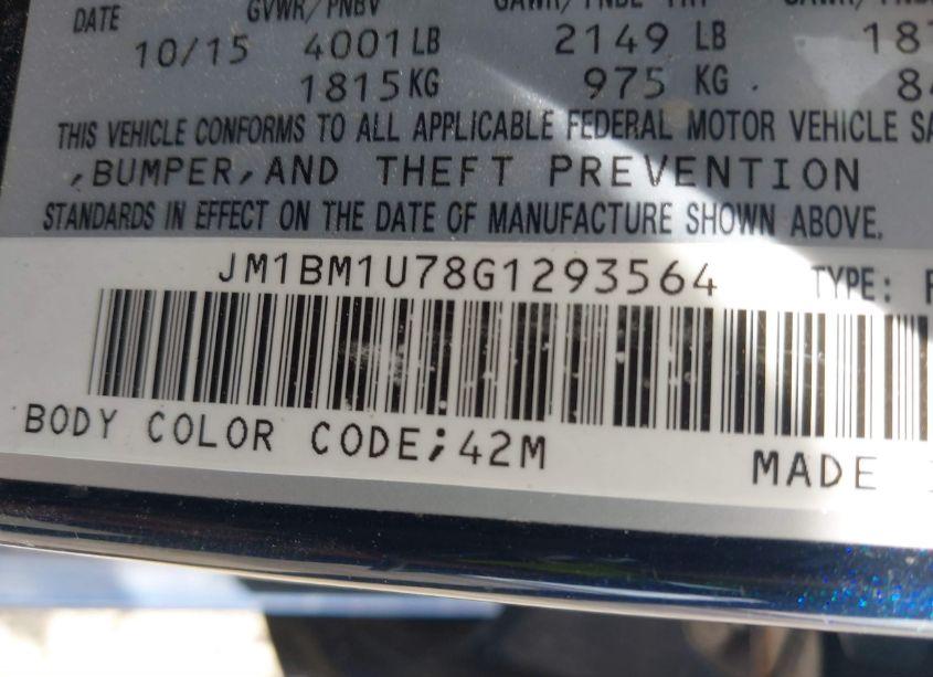 Photo 9 of 2016 Mazda Mazda3 I SPORT (VIN JM1BM1U78G1293564)