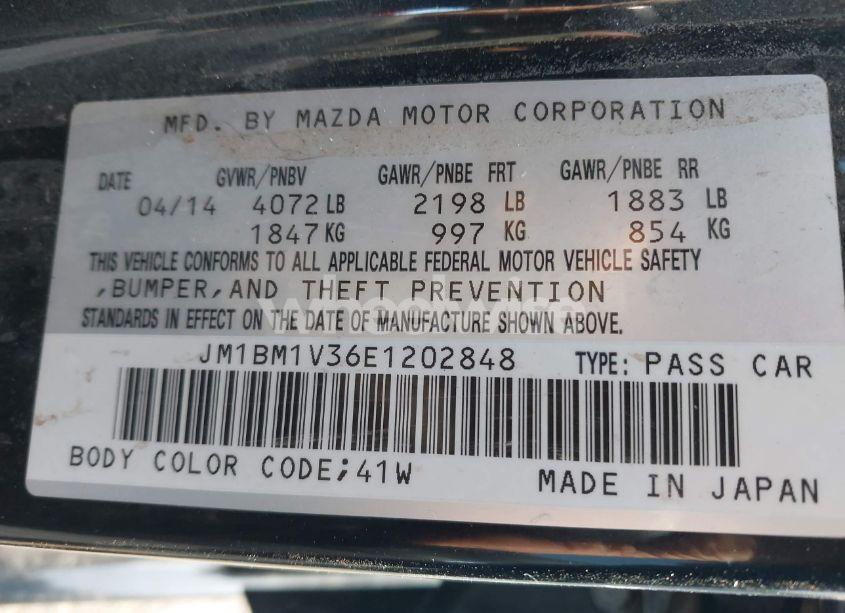 Photo 9 of 2014 Mazda Mazda3 S TOURING (VIN JM1BM1V36E1202848)