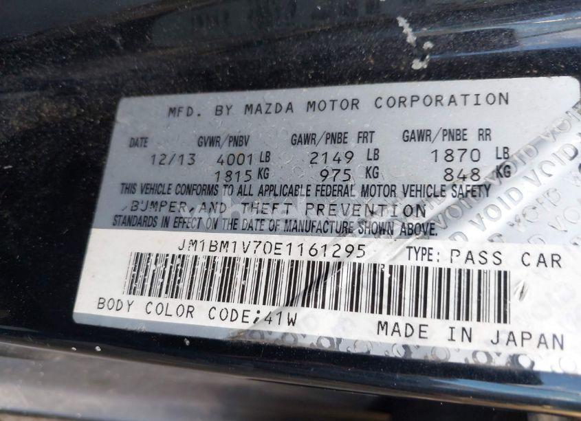 Photo 9 of 2014 Mazda Mazda3 I TOURING (VIN JM1BM1V70E1161295)