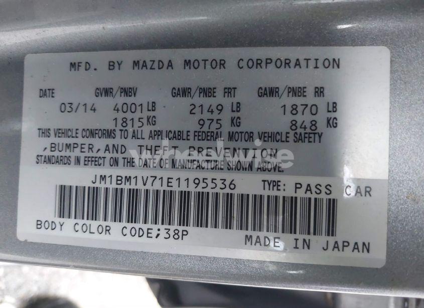 Photo 9 of 2014 Mazda Mazda3 I TOURING (VIN JM1BM1V71E1195536)