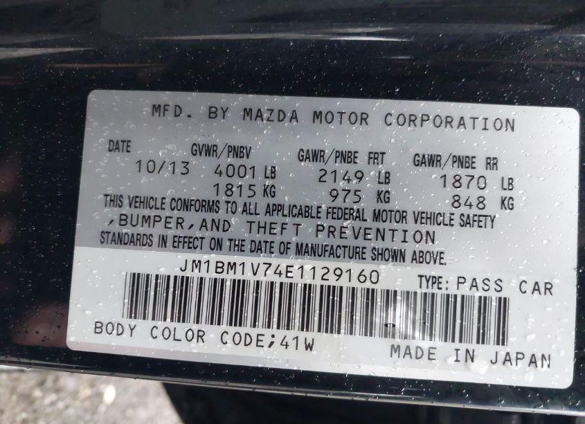 Photo 9 of 2014 Mazda Mazda3 I TOURING (VIN JM1BM1V74E1129160)