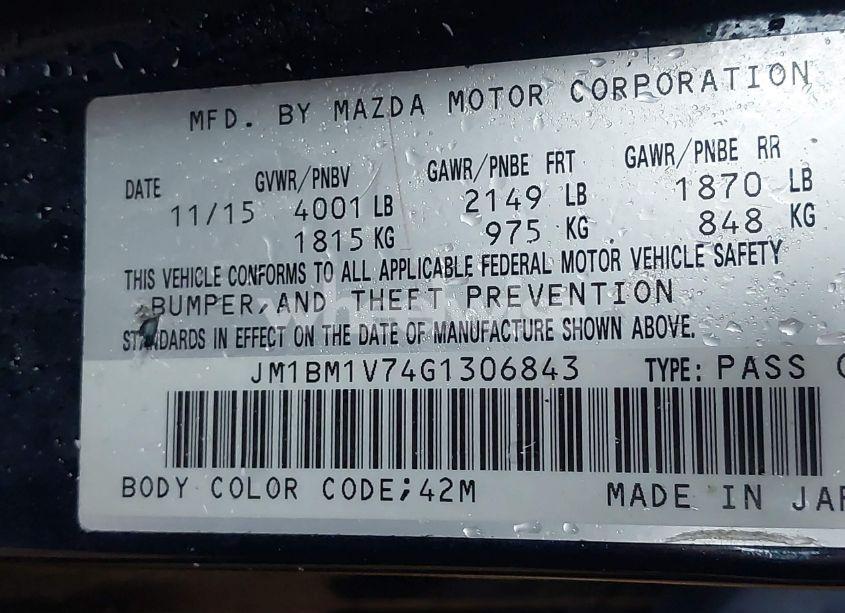 Photo 9 of 2016 Mazda Mazda3 I TOURING (VIN JM1BM1V74G1306843)