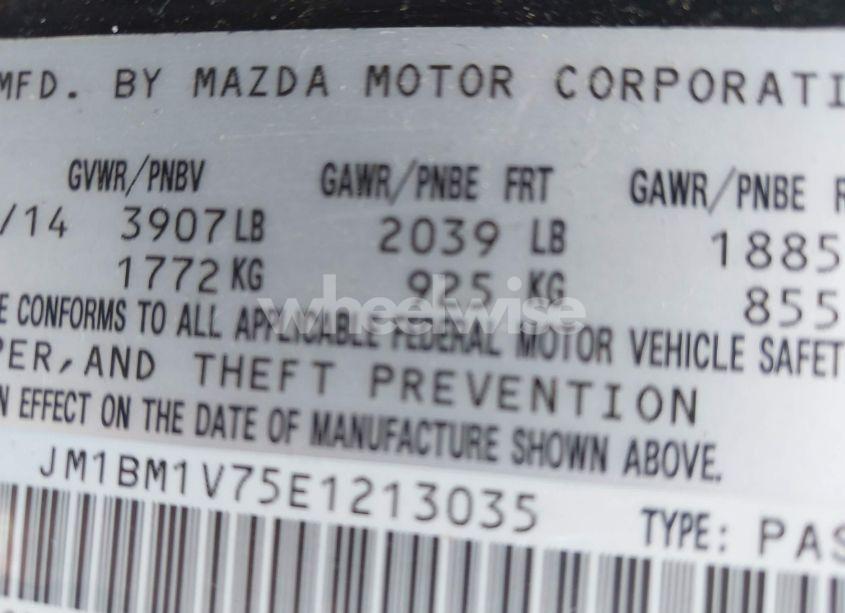 Photo 9 of 2014 Mazda Mazda3 I TOURING (VIN JM1BM1V75E1213035)