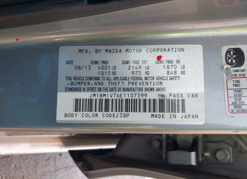 Photo 9 of 2014 Mazda Mazda3 I TOURING (VIN JM1BM1V76E1107399)