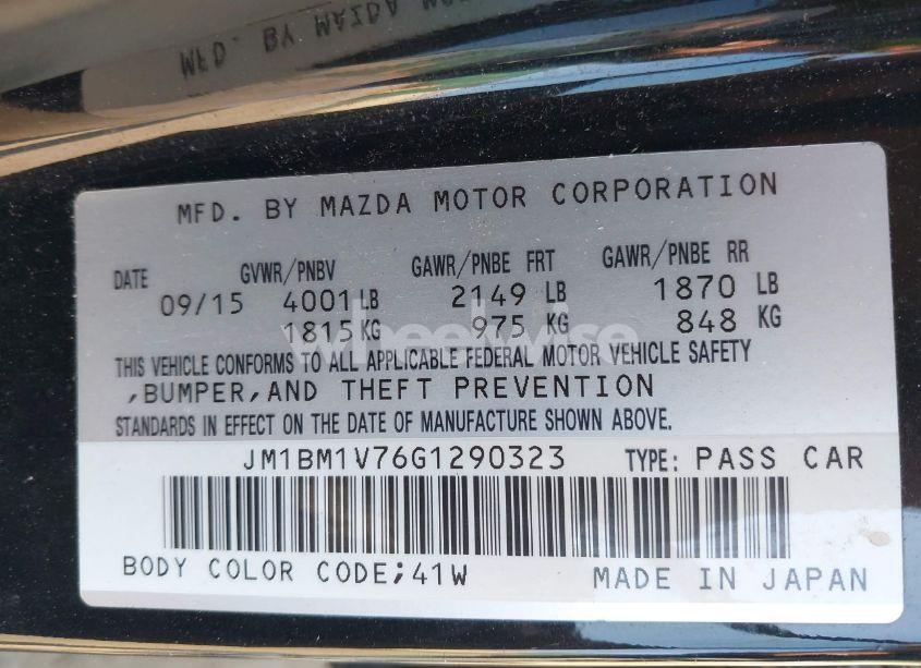 Photo 9 of 2016 Mazda Mazda3 I TOURING (VIN JM1BM1V76G1290323)