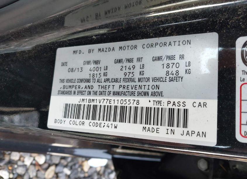 Photo 9 of 2014 Mazda Mazda3 I TOURING (VIN JM1BM1V77E1105578)