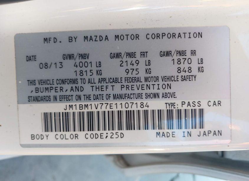 Photo 9 of 2014 Mazda Mazda3 I TOURING (VIN JM1BM1V77E1107184)