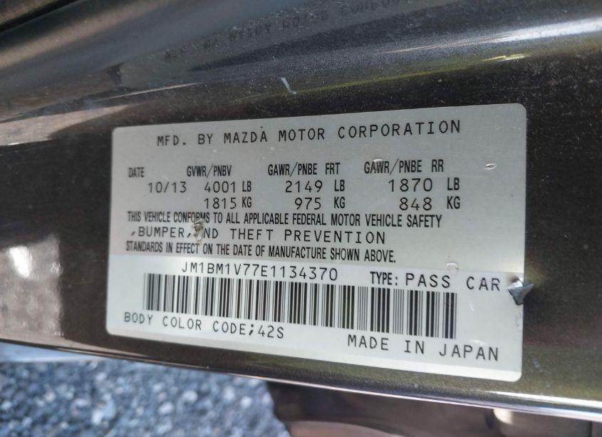 Photo 9 of 2014 Mazda Mazda3 (VIN JM1BM1V77E1134370)